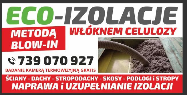 Docieplenie Celulozą Naprawa poddasza po kunach TERMOWOZJA