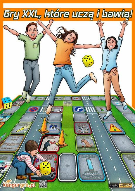 GRA XXL DZIECI BEZPIECZNE ZE STRAŻĄ MIEJSKĄ - wielki format