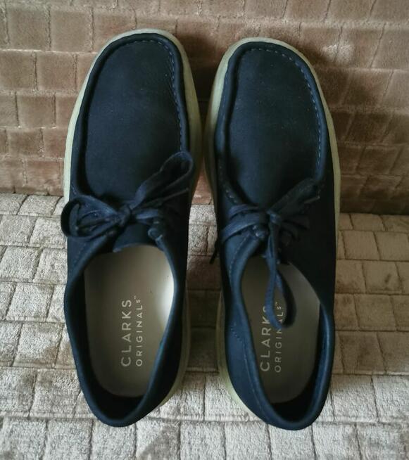 CLARKS półbuty Rozm 45 Skóra naturalna ZAMSZ JAK NOWE