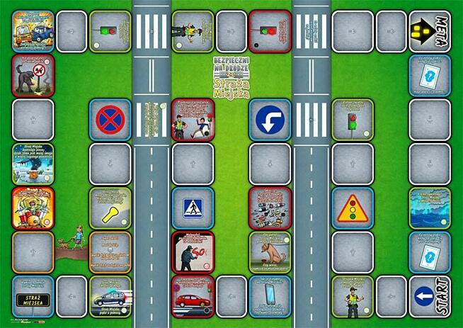 GRA XXL DZIECI BEZPIECZNE ZE STRAŻĄ MIEJSKĄ - wielki format