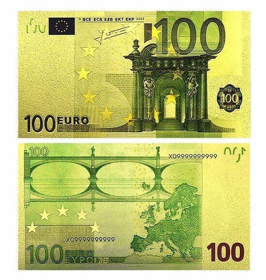 ZŁOTE Banknoty 24 Karat Dolar Euro Jan Paweł Chrobry Mieszko