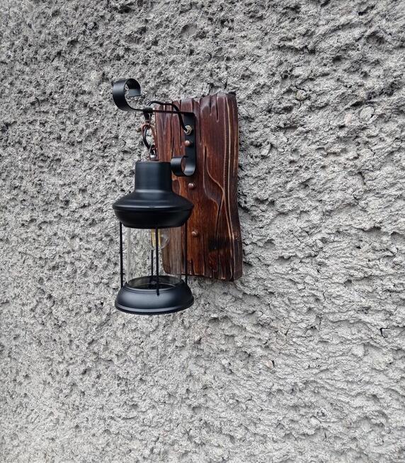 Kinkiet lampa scienna retro oświetlenie altany restauracji