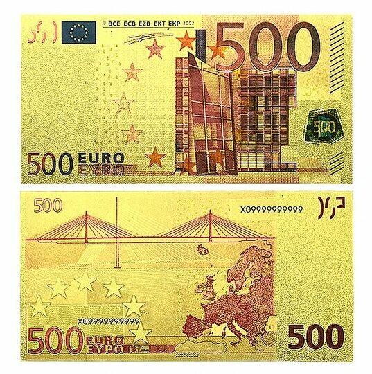 ZŁOTE Banknoty 24 Karat Dolar Euro Jan Paweł Chrobry Mieszko