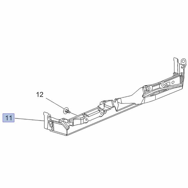 Opel Astra K 5 V - osłona kierownica wlot powietrza 39179271