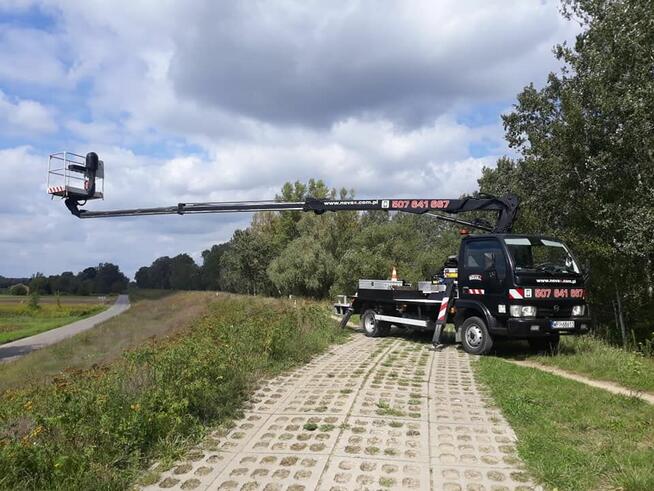 Podnośnik koszowy zwyżka 18m usługi, wynajem