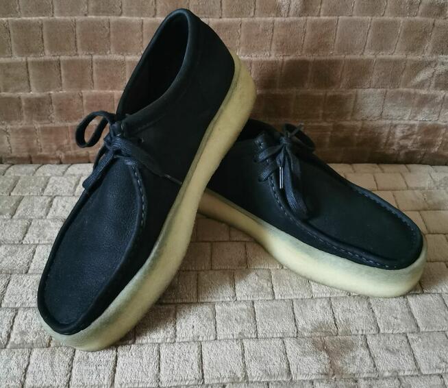 CLARKS półbuty Rozm 45 Skóra naturalna ZAMSZ JAK NOWE