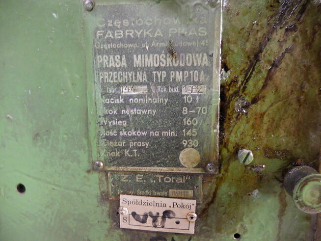 Prasa mimośrodowa przechylna PMP10A