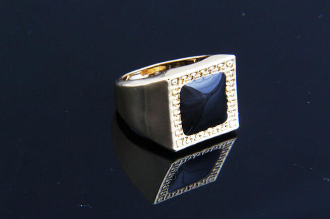 Sygnety męskie model pozłacany różne do wyboru