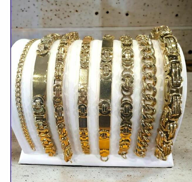 Bransoletki męskie różne modele stal