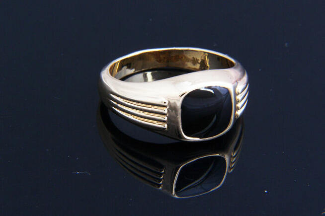 Sygnety męskie model pozłacany różne do wyboru