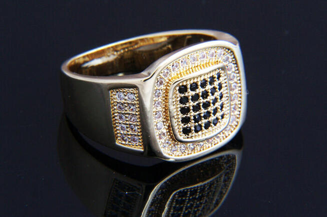 Sygnety męskie model pozłacany różne do wyboru