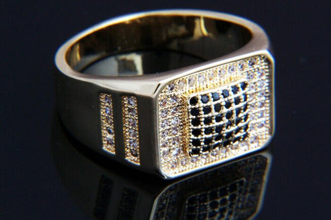 Sygnety męskie model pozłacany różne do wyboru