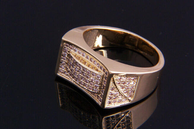 Sygnety męskie model pozłacany różne do wyboru