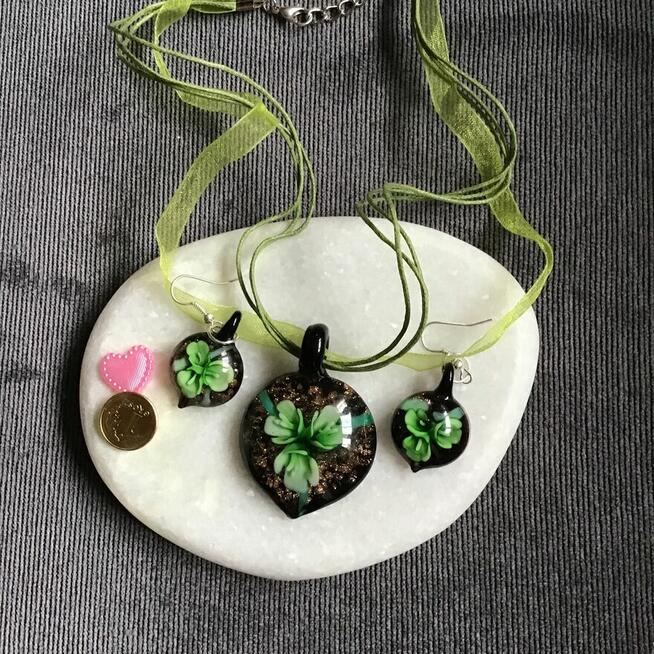 Komplet ze szkła weneckiego 3D