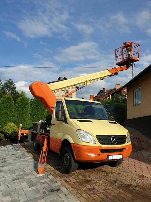 Zwyżka wynajem oraz usługi podnośnikiem koszowym 22 m.