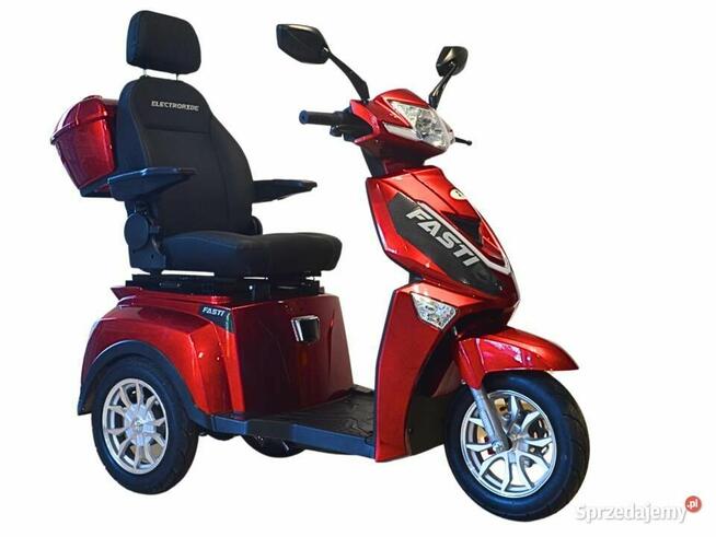 Skuter elektryczny trójkołowy Fasti 3 Max, czerwony