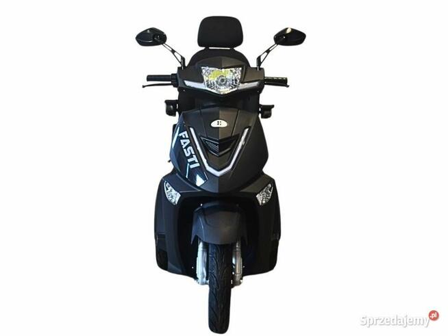 Skuter elektryczny trójkołowy Fasti 3 Max, czarny