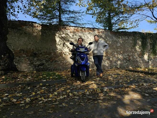 Skuter elektryczny czterokołowy Fasti 3, niebieski