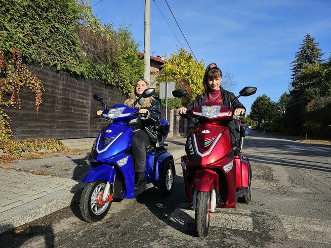 Skuter elektryczny czterokołowy Fasti 3, czerwony