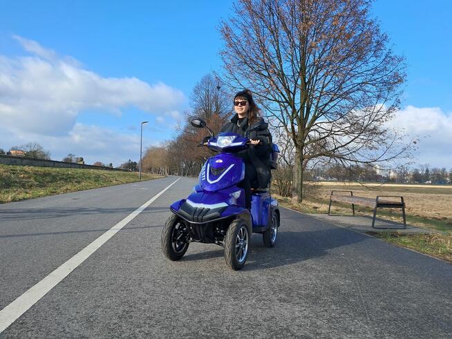 ELECTRORIDE Elektryczny Skuter 4 kołowy wersja z daszkiem