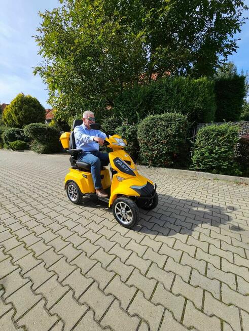 ELECTRORIDE FASTI 4 Max: Elektryczny skuter 4 kołowy, żółty