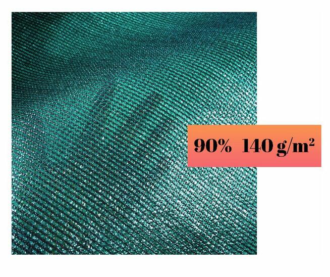 SIATKA CIENIUJĄCA 90% cień Zielona OSŁONA NA PŁOT 1,2x50 m +