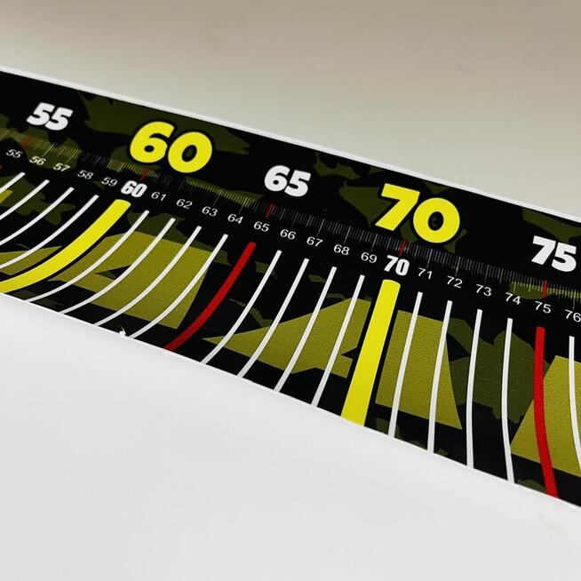 Miarka wędkarska NAKLEJKA 130 cm na łódź ponton