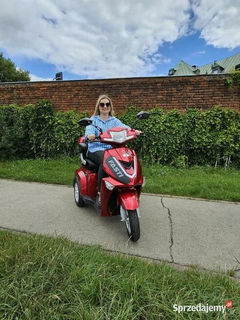 Skuter elektryczny czterokołowy Fasti 3, czerwony