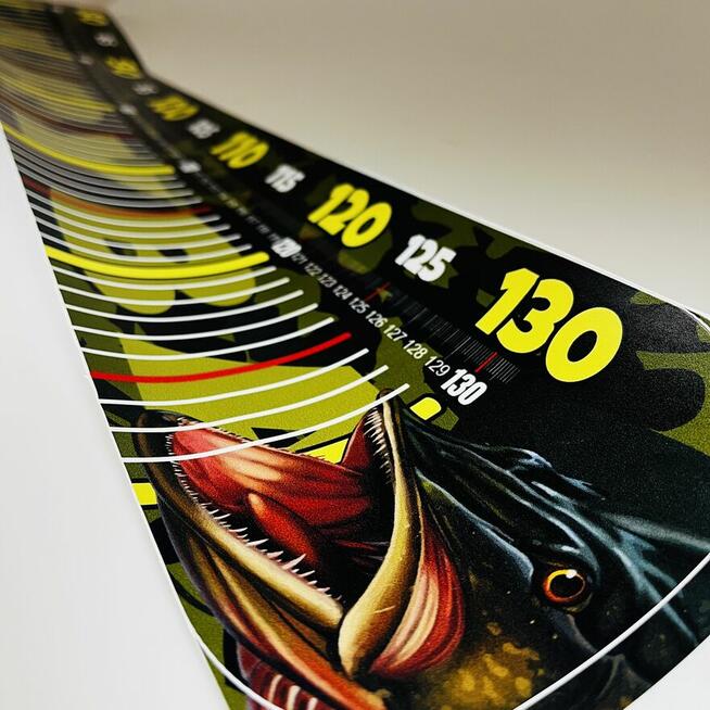 Miarka wędkarska NAKLEJKA 130 cm na łódź ponton