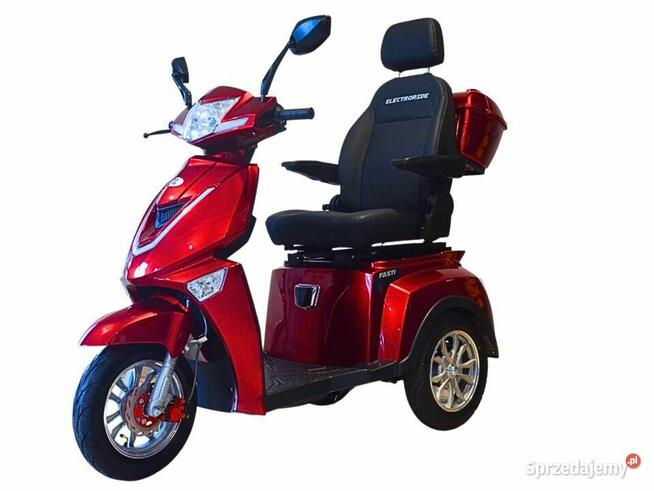 Skuter elektryczny trójkołowy Fasti 3 Max, czerwony