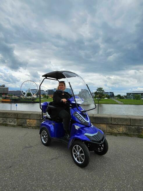 ELECTRORIDE FASTI 4 czterokołowy skuter elektryczny, niebieski