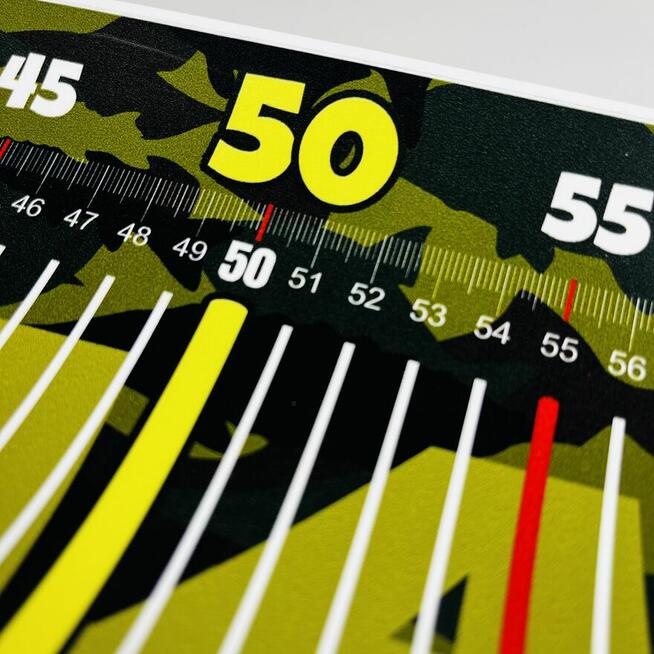 Miarka wędkarska NAKLEJKA 130 cm na łódź ponton