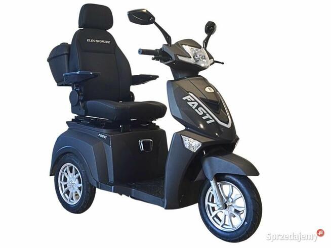 Skuter elektryczny trójkołowy Fasti 3 Max, czarny
