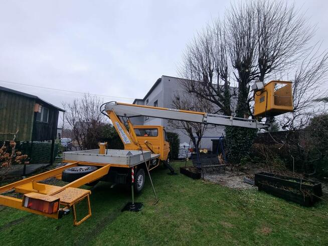 Wycinki drzew, przycinanie krzewów zwyżka 16 metrów