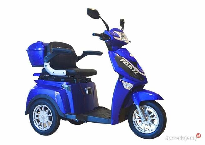 Skuter elektryczny czterokołowy Fasti 3, niebieski