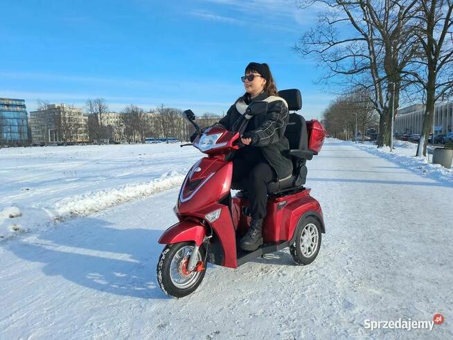 Skuter elektryczny trójkołowy Fasti 3 Max, czerwony