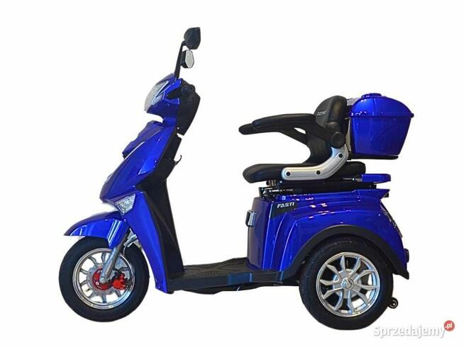 Skuter elektryczny czterokołowy Fasti 3, niebieski
