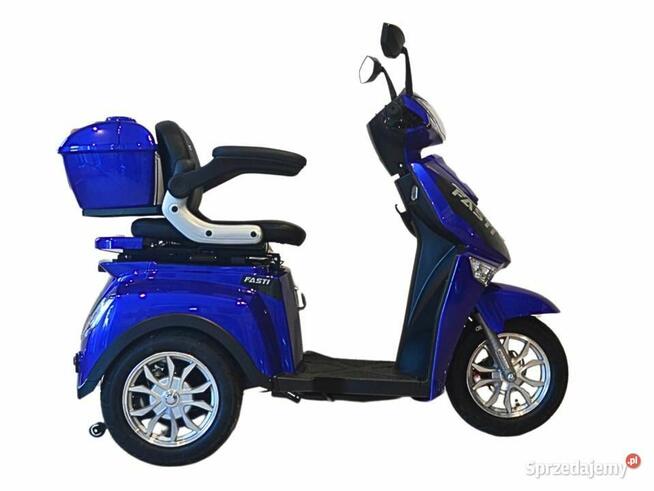 Skuter elektryczny czterokołowy Fasti 3, niebieski