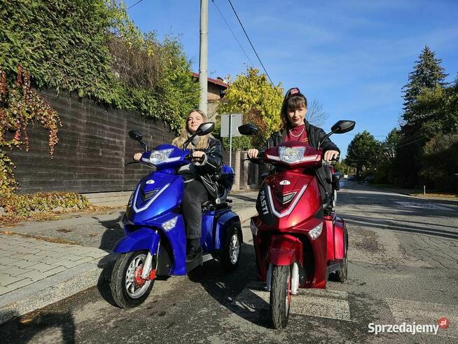 Skuter elektryczny czterokołowy Fasti 3, niebieski