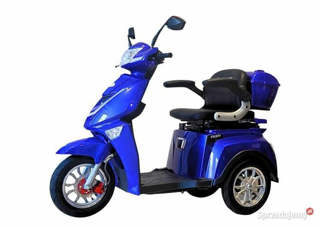 Skuter elektryczny czterokołowy Fasti 3, niebieski