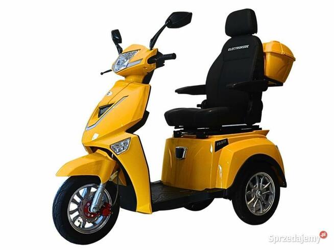 Skuter elektryczny trójkołowy ELECTRORIDE Fasti 3 Max, żółty