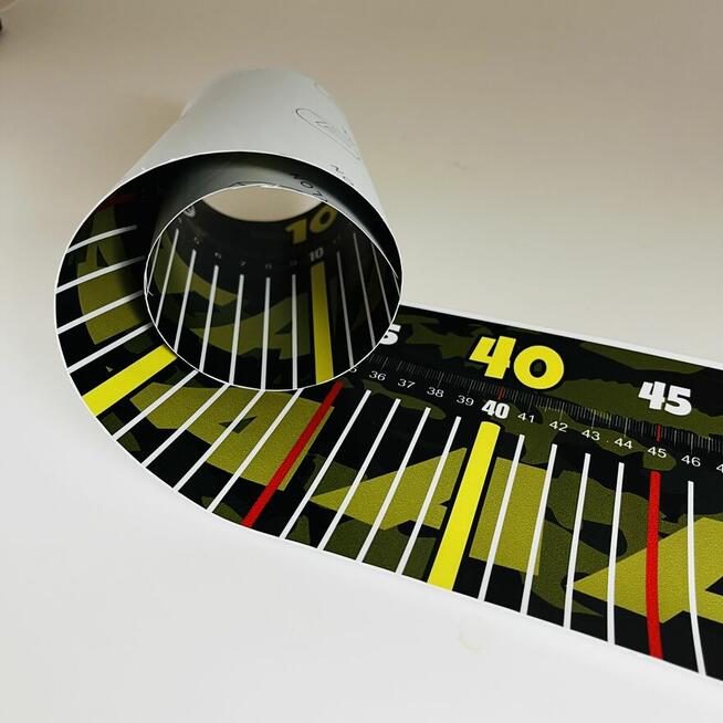 Miarka wędkarska NAKLEJKA 130 cm na łódź ponton