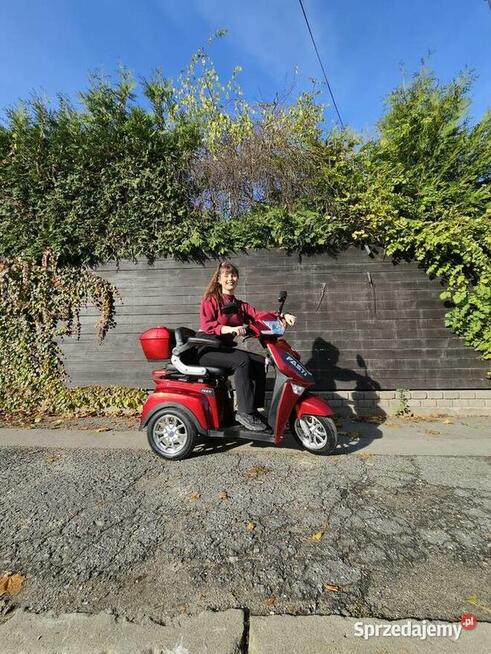 Skuter elektryczny czterokołowy Fasti 3, czerwony