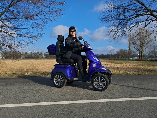 ELECTRORIDE Elektryczny Skuter 4 kołowy wersja z daszkiem