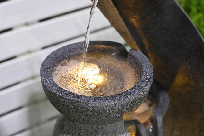 FONTANNA OGRODOWA M I A wys. 124 cm !! ośw. LED !!