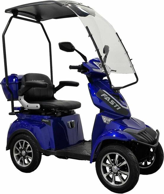 Elektryczny czterokołowy skuter Fasti 4 z dachem + pas