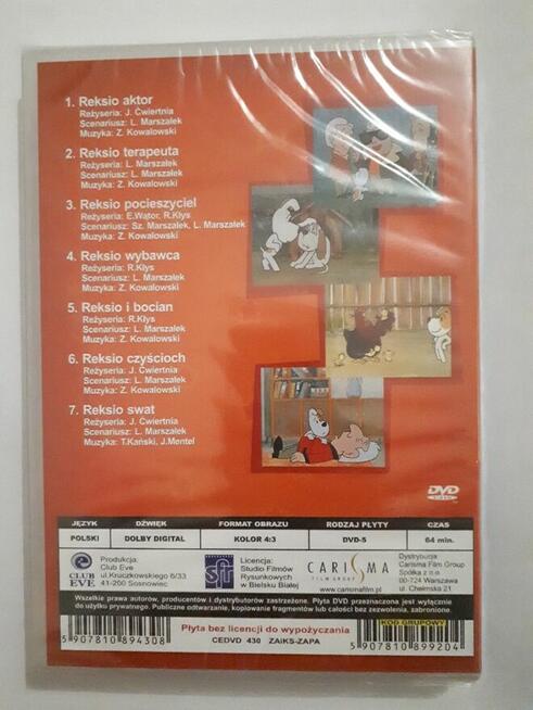 Reksio aktor i inne 7 odcinków DVD