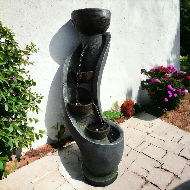 FONTANNA OGRODOWA I G A wys. 100 cm ! ośw. LED !!