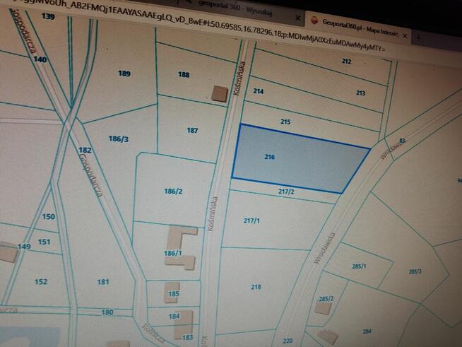 duża działka Piława Górna Kośmin