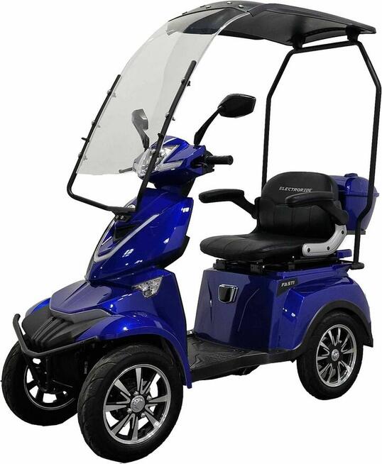 Elektryczny 4kołowy skuter Fasti 4 z dachem + uchwyt na kule